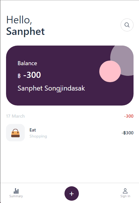 Expense tracker